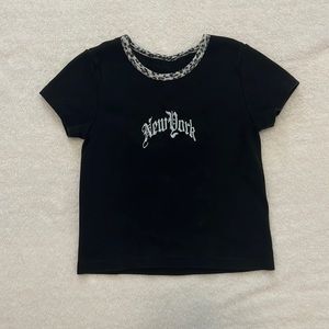 Brandy Melville New York Cropped Top